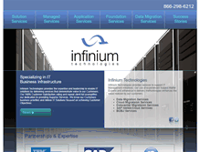 Tablet Screenshot of infiniumusa.com